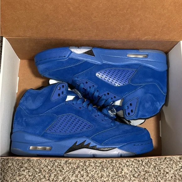 Air Jordan 5 retro SE ‘Blue Suede’ Sz. 8.5 men’s - Picture 3 of 8